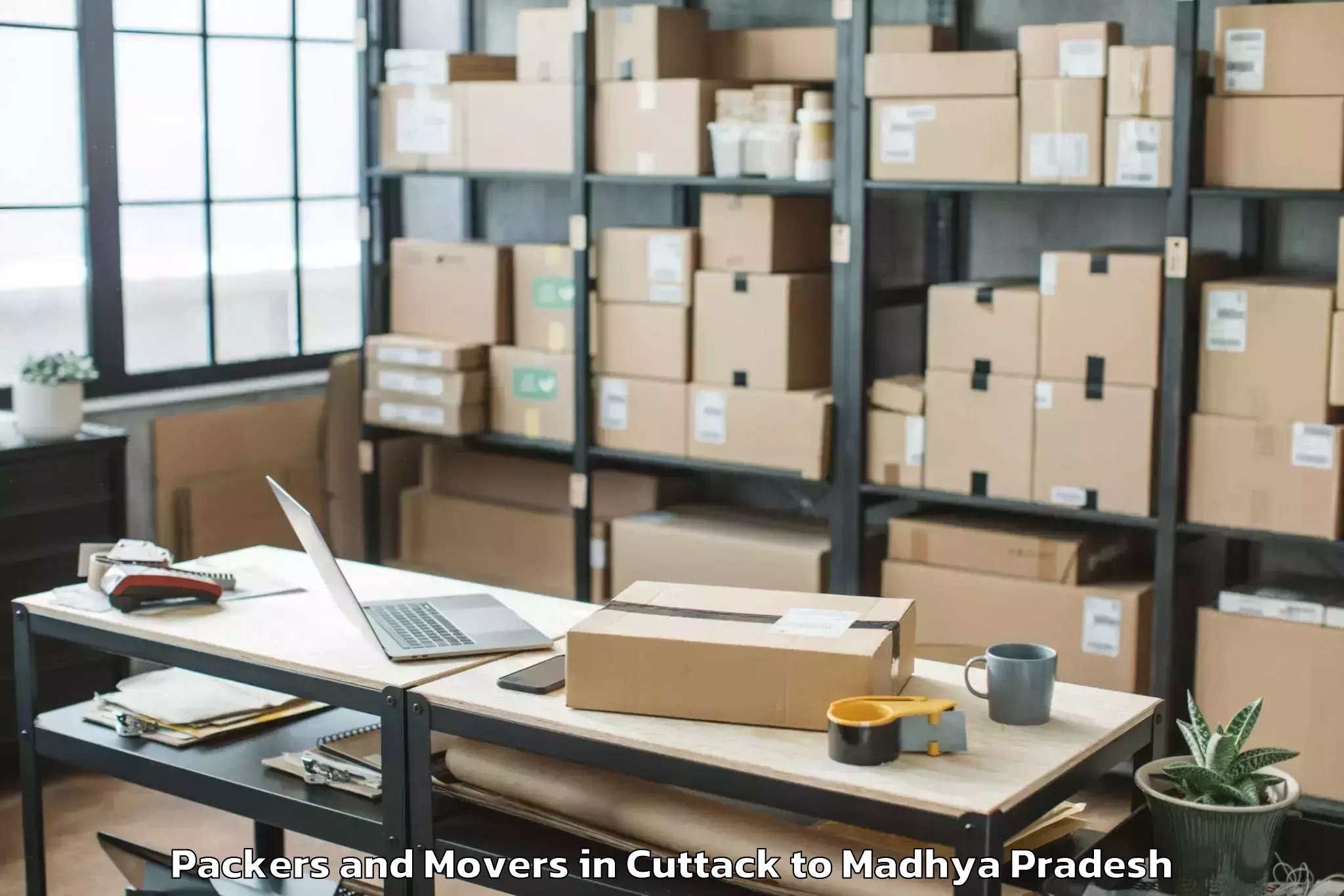 Professional Cuttack to Raghogarh Vijaypur Packers And Movers